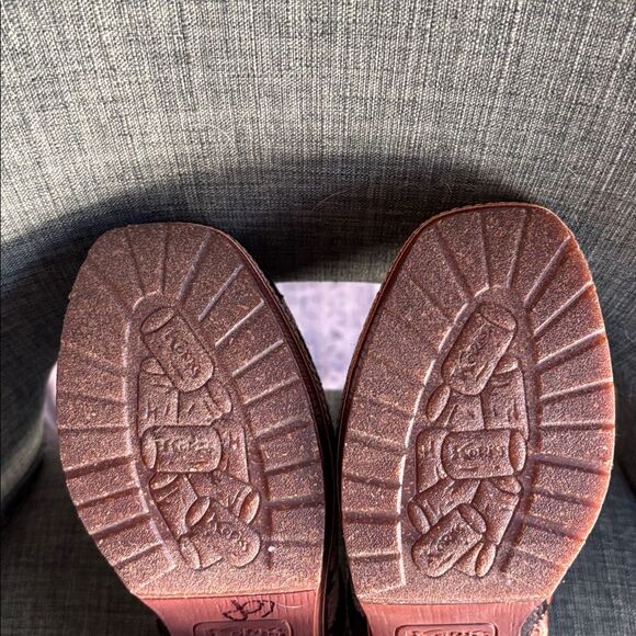 Korks Kork Ease Lori Slip On Fabric Aztec Clog Mule Block Heel Platform Women 7 - Picture 11 of 14